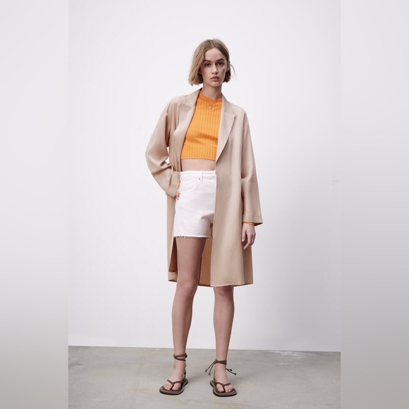 Zara - Flowy Trench Coat - Picture 1 of 4